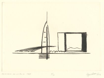 Ian Ritchie, Triangle de la Folie 1988, tecnne ©RA Collection