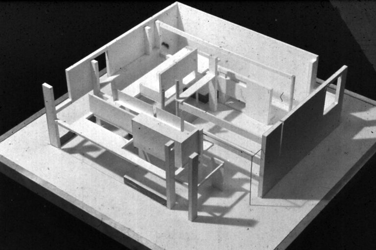 Peter Eisenman, House I, tecnne