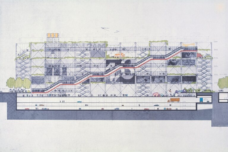 Piano y Rogers, Centre Pompidou, tecnne