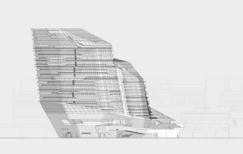 Zaha Hadid JCIT - Jockey Club Innovation Tower ©Zaha Hadid