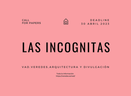 VAD 09 Las incógnitas Call for Papers