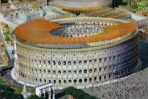 Coliseo Romano, Velarium ©glosarioarquitectonico.com