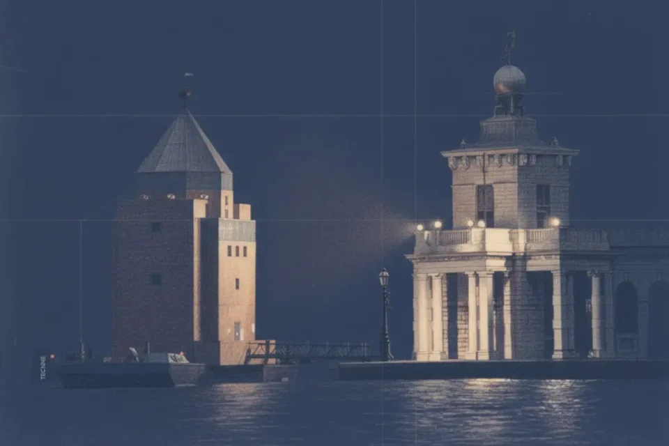 Aldo Rossi Teatro del Mundo punta della dogana