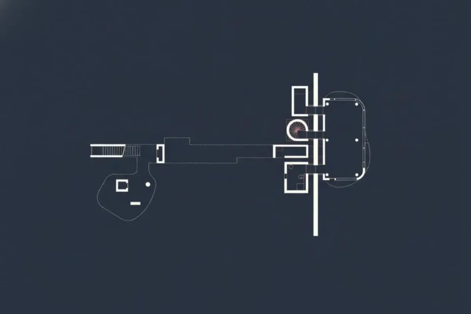 John Hejduk, Wall House 2 planta baja