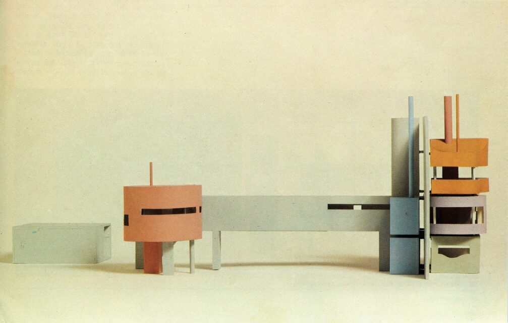 John hejduk, bye house, 1973 modelo a escala