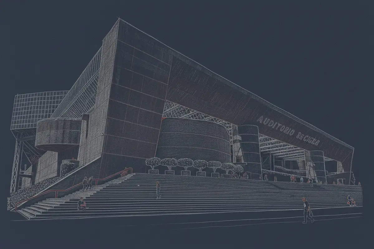 Teodoro González de León, Auditorio Nacional en Ciudad de México, fotografía Victor Santa Cruz