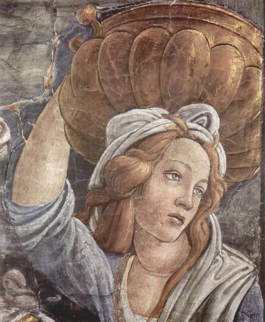 Botticelli prove di mosè simonetta vespucci
