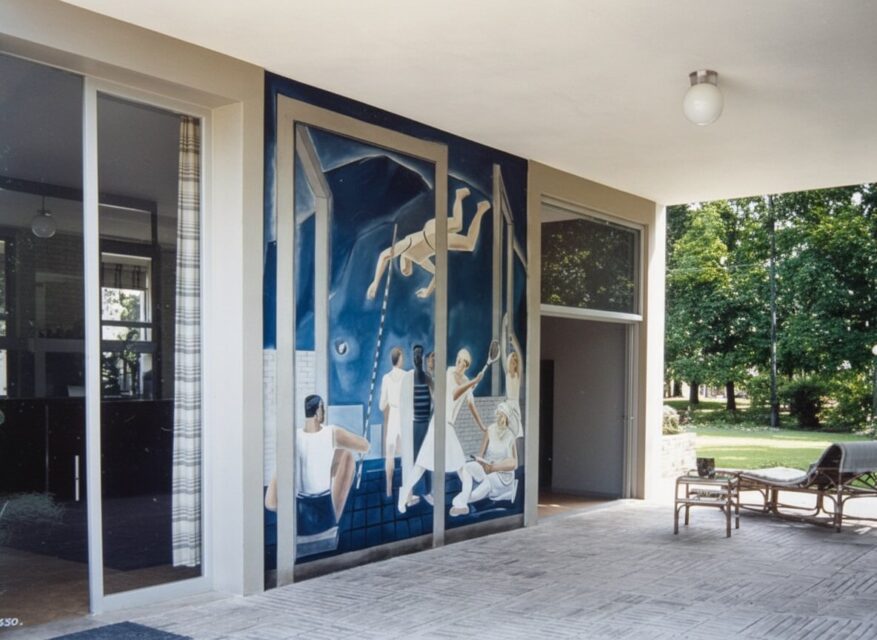 Giuseppe terragni, casa para artista junto al lago portico