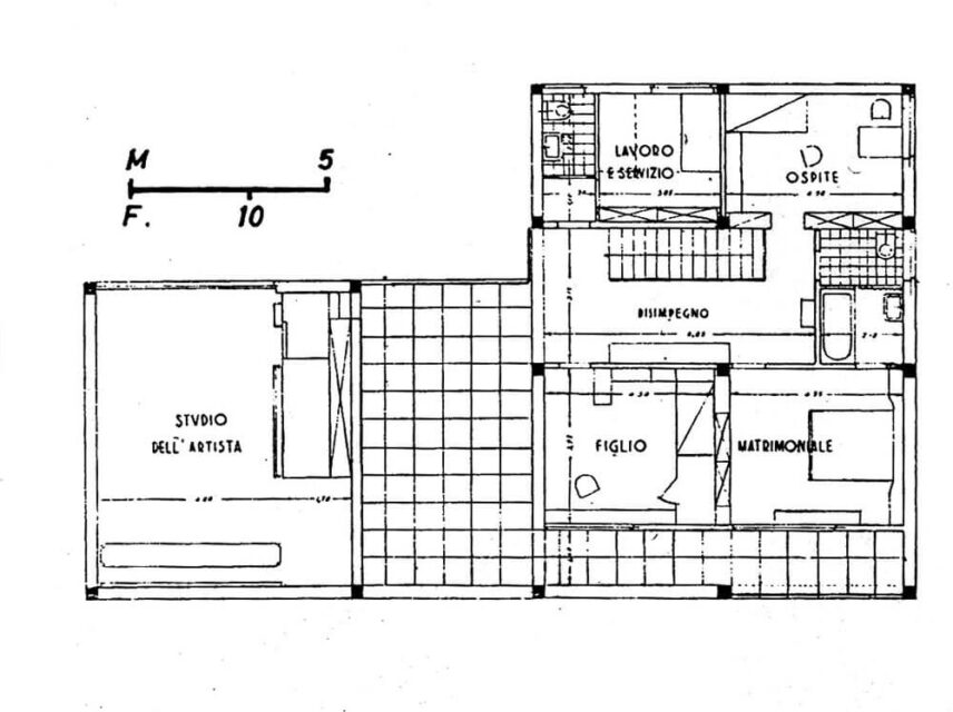 Casa per le vacanze di un artista sul lago di Giuseppe Terragni planta alta