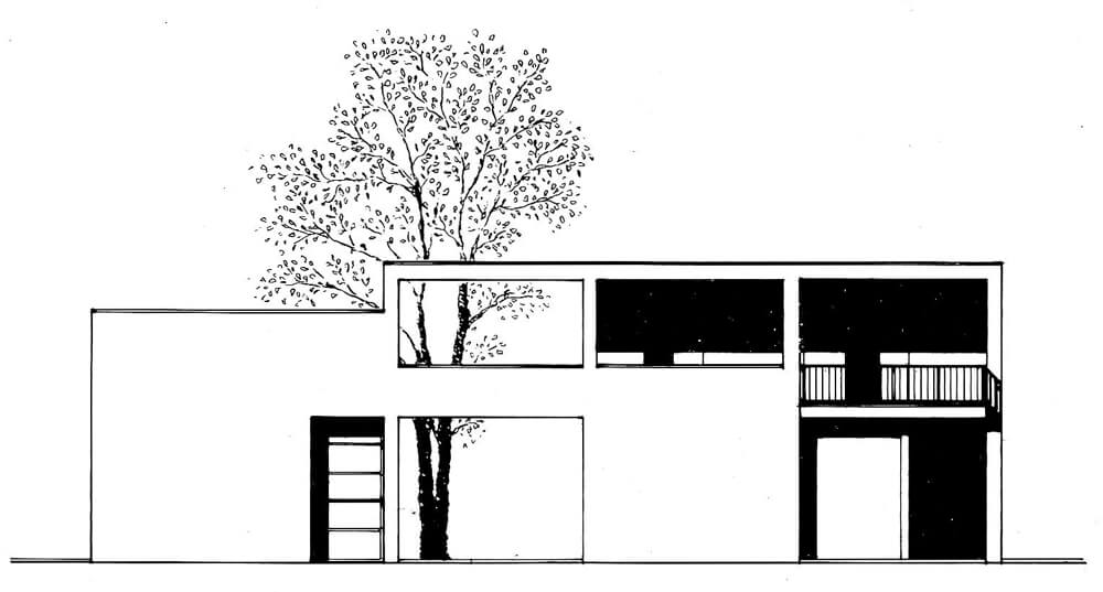 Casa per le vacanze di un artista sul lago di Giuseppe Terragni elevación