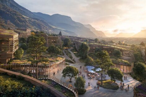 NOA Renneria, Futuro Urbano en los Dolomitas. Imagen Cosmoscube