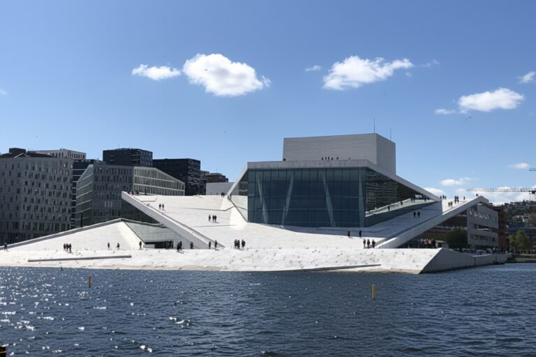 Opera de oslo paisaje urbano por snøhetta