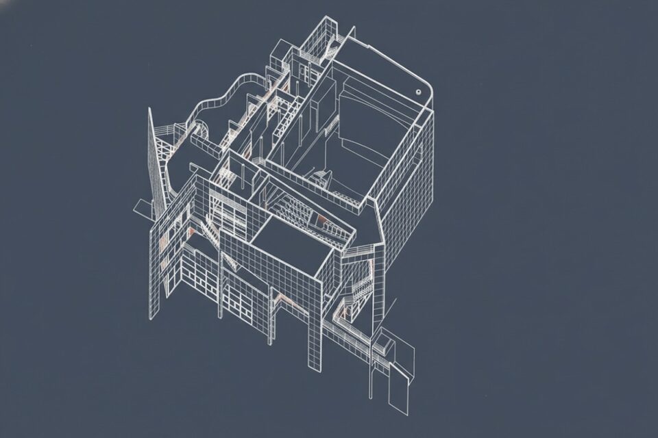 Atheneum New Harmony axonométrica