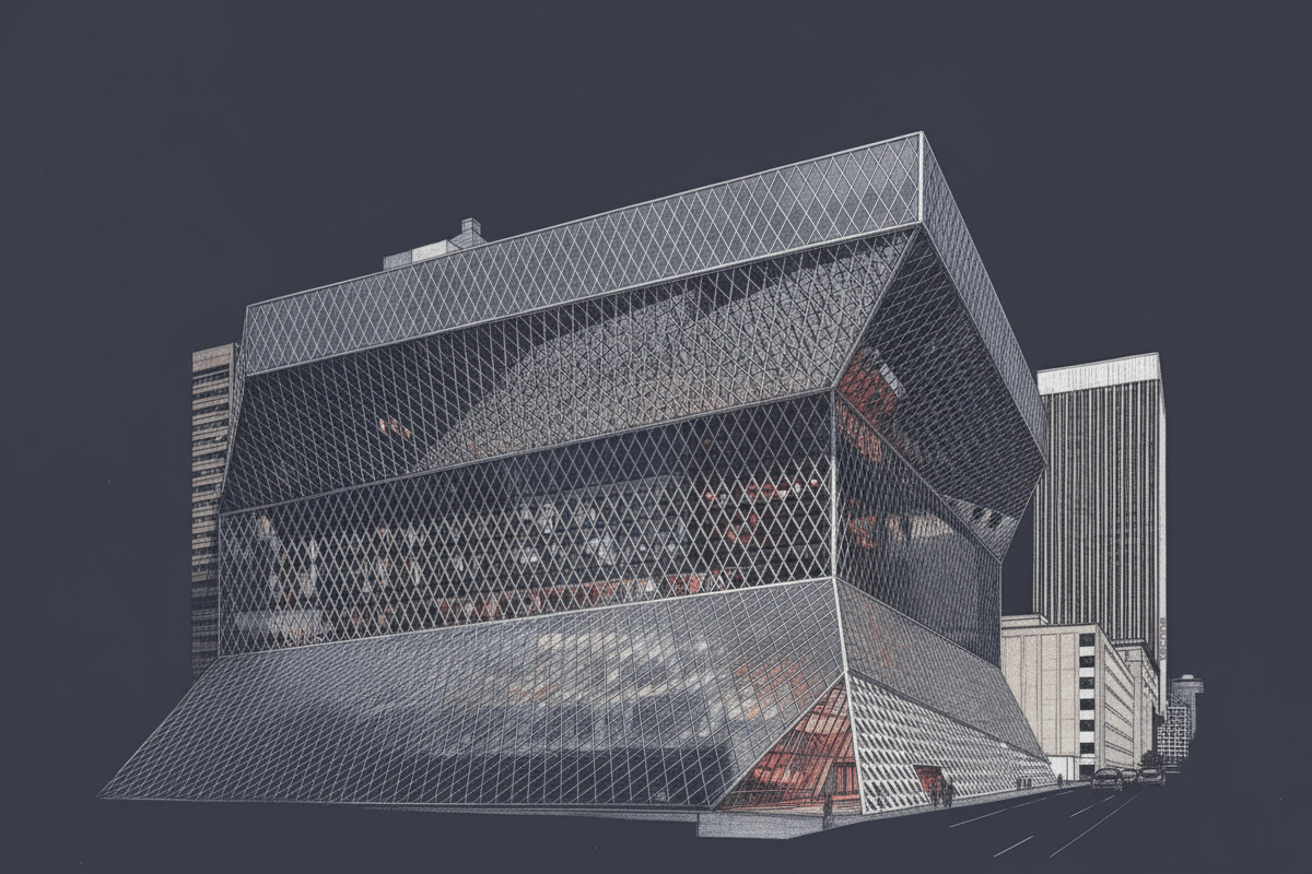 La Espiral de Libros como dispositivo arquitectónico en la Biblioteca Central de Seattle