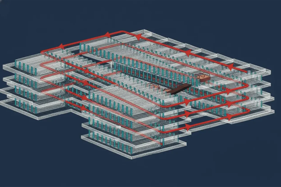 Biblioteca Publica de Seattle, espiral de libros sistema Dewey