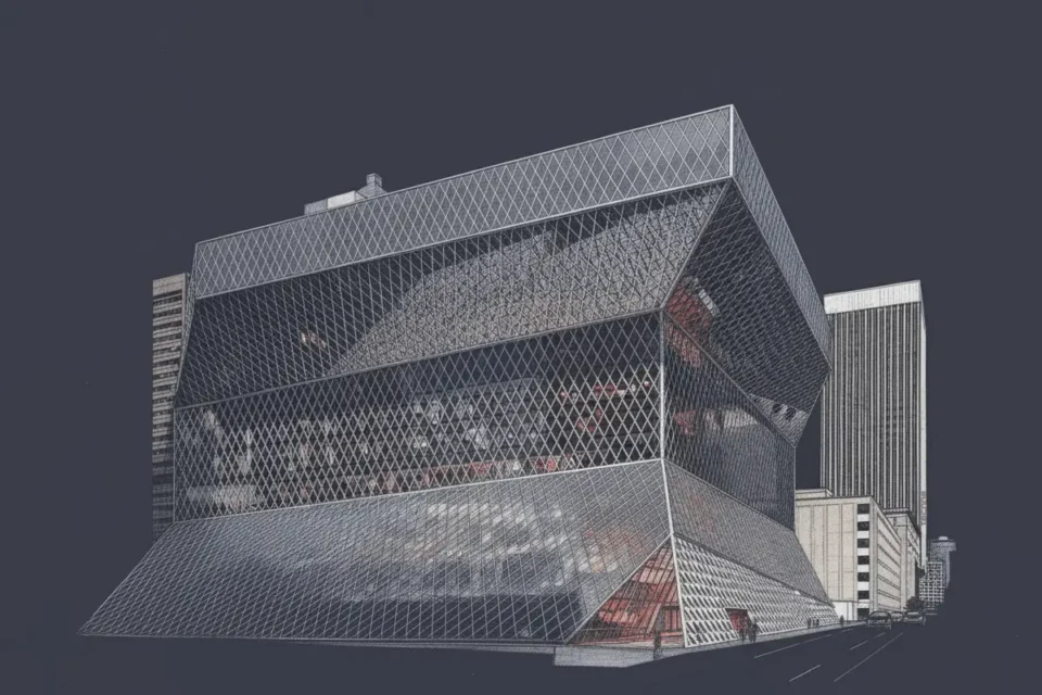 Biblioteca Publica de Seattle, volumetría