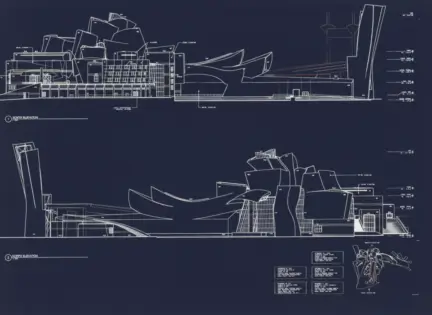 Museo Guggenheim Bilbao elevacion 1 