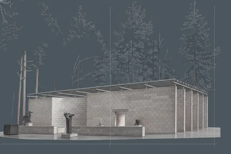 Pabellon de esculturas en Sonsbeek por Aldo Van Eyck