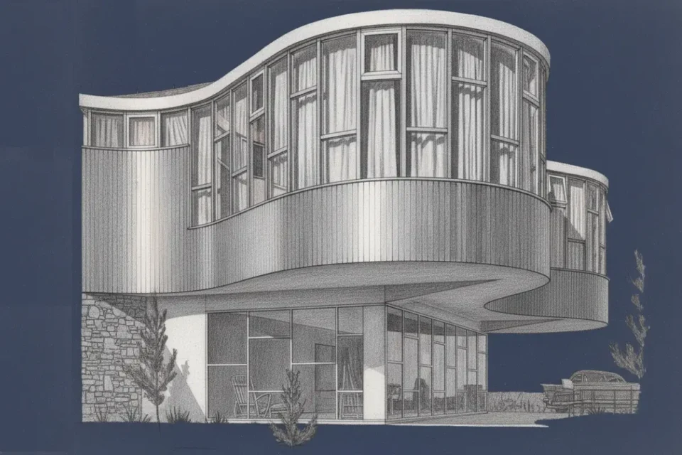 Parador Ariston,proyecto de Marcel Breuer,Revista Nuestra Arquitectura,Abril de