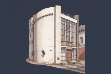 Casa Melnikov vista de frente