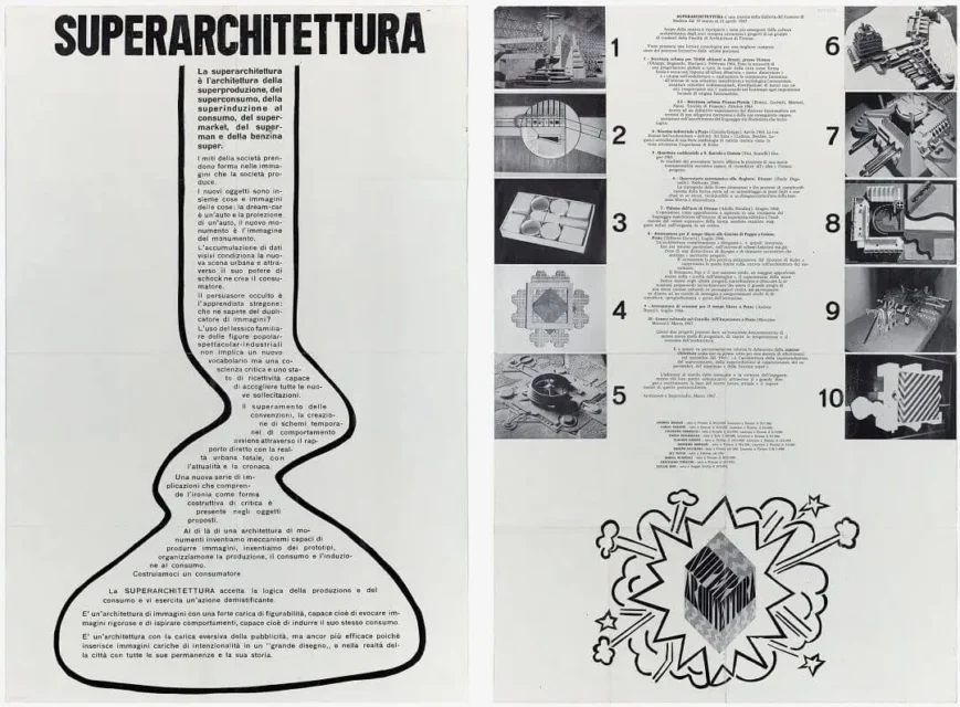 Figura 1. Superstudio Superarchitettura, 1967 ©Giulio Boem
