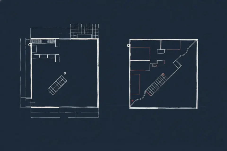 Le Corbusier, Casas en serie para artesanos, plantas
