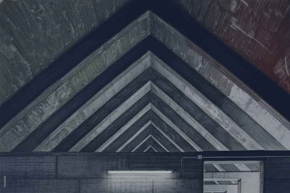 Aldo Rossi y Gianni Braghieri, Cementerio de San Cataldo detalle de cubierta