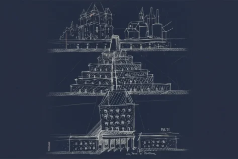 Aldo Rossi y Gianni Braghieri, Cementerio de San Cataldo esquema