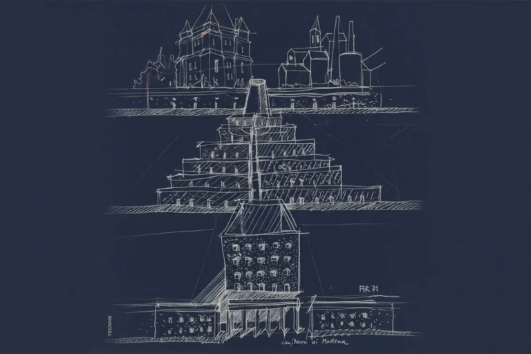 Aldo Rossi y Gianni Braghieri, Cementerio de San Cataldo esquema
