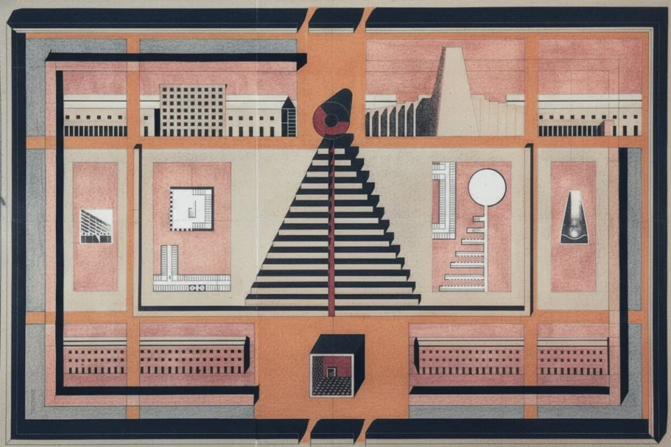 Aldo Rossi y Gianni Braghieri, Cementerio de San Cataldo planta