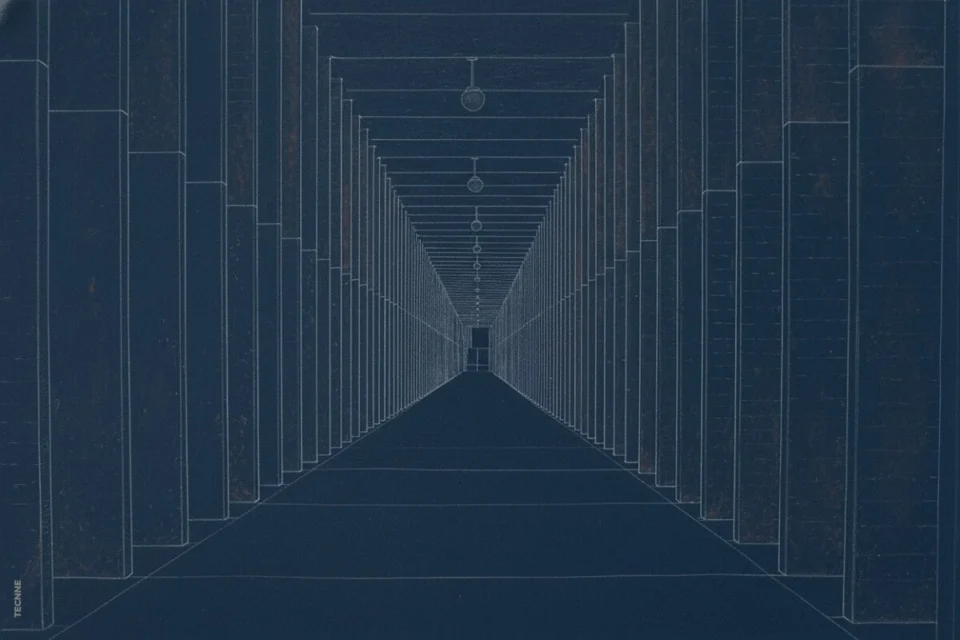 Aldo Rossi y Gianni Braghieri, Cementerio de San Cataldo vista circulación