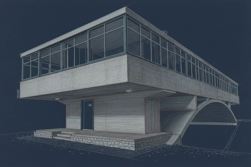 Casa sobre el arroyo vista acceso