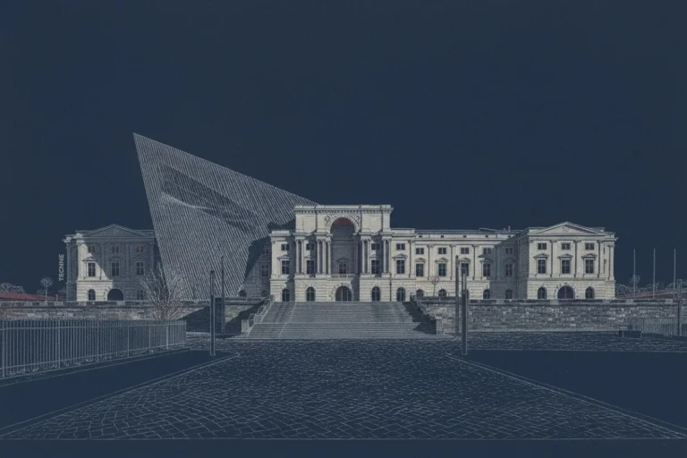 Daniel Libeskind, Museo de Historia Militar de Dresde la explanada de acceso