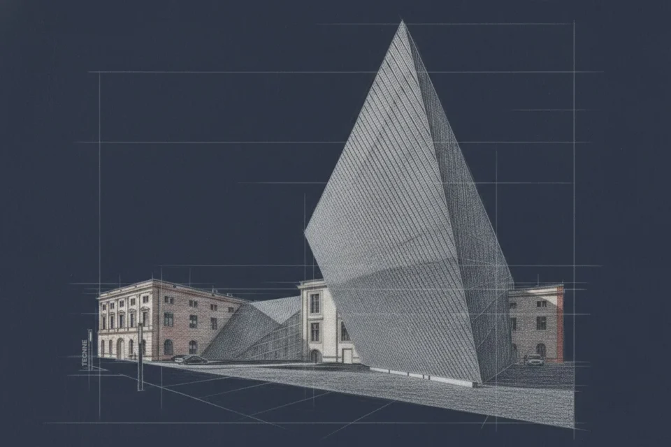 Daniel Libeskind, Museo de Historia Militar de Dresde la vista posterior