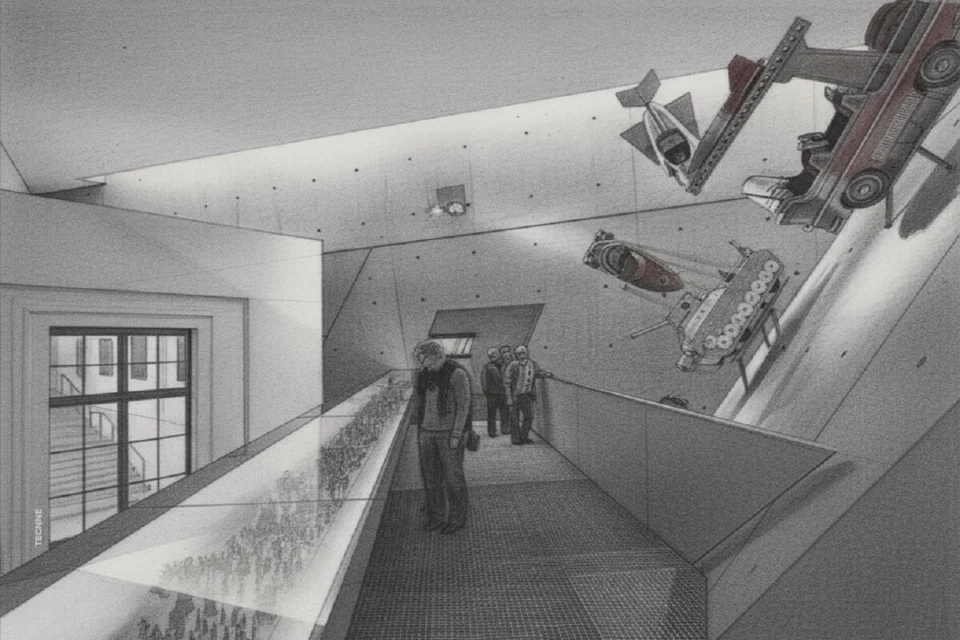 Daniel Libeskind, Museo de Historia Militar de Dresde vista interior