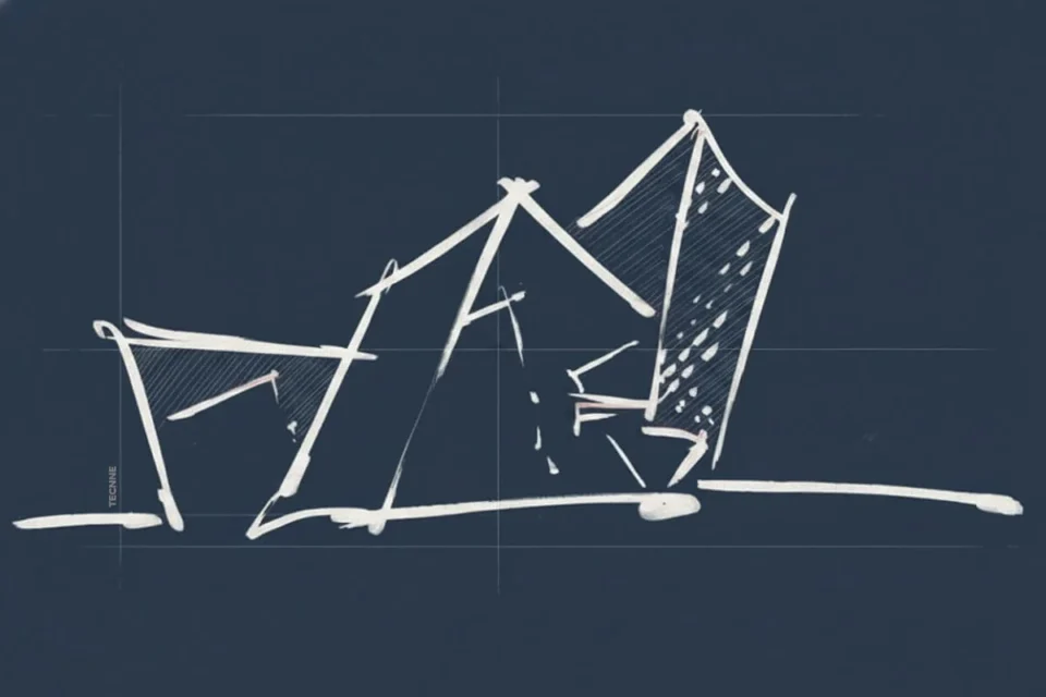 Daniel Libeskind, Villa Libeskind, croquis