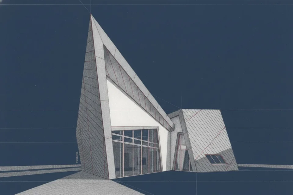 Daniel Libeskind, Villa Libeskind, vista elevación lateral