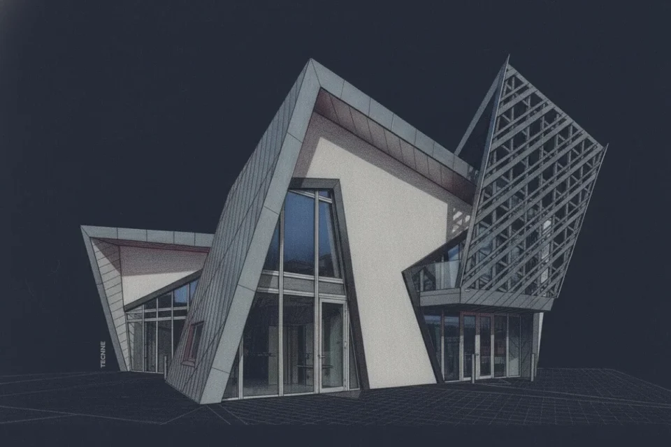 Daniel Libeskind, Villa Libeskind, vista elevación principal