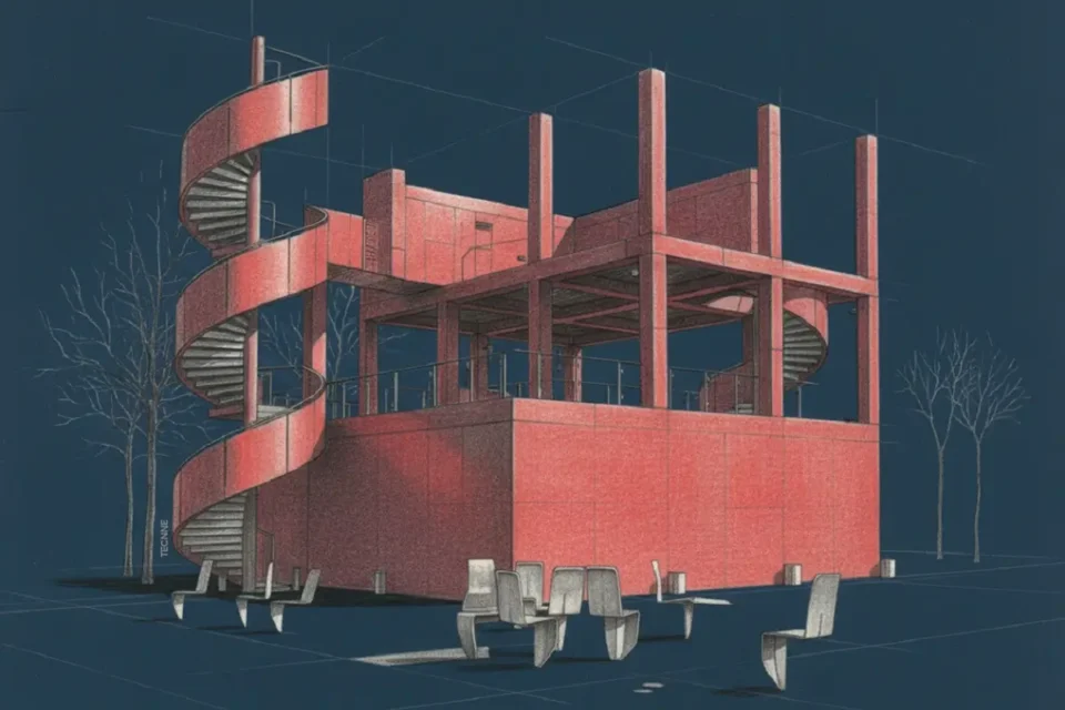 Folies del Parc de La Villette. folie descomposición