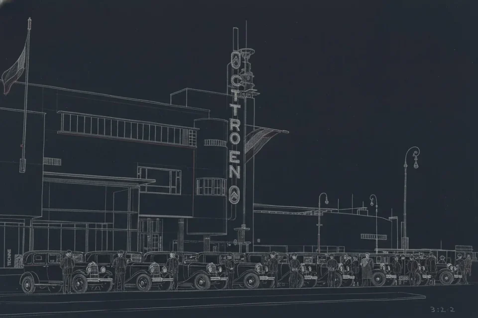 Garage Citroën de Jan Wils, imagen de archivo