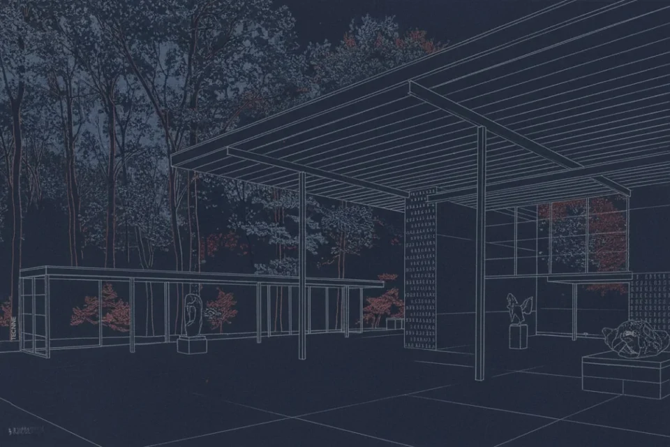 Gerrit Rietveld Pabellón Sonsbeek vista acceso