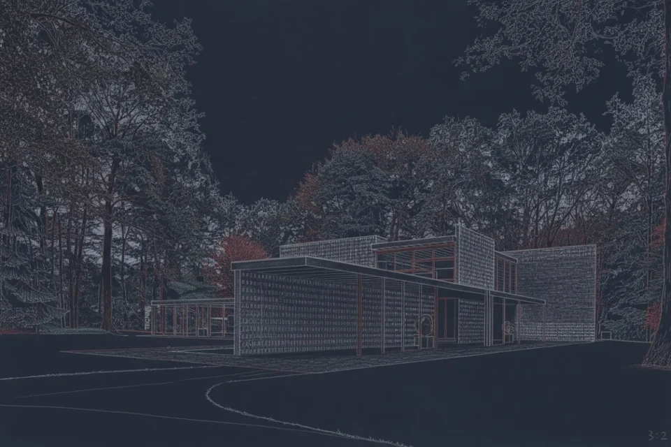 Gerrit Rietveld Pabellón Sonsbeek vista lateral