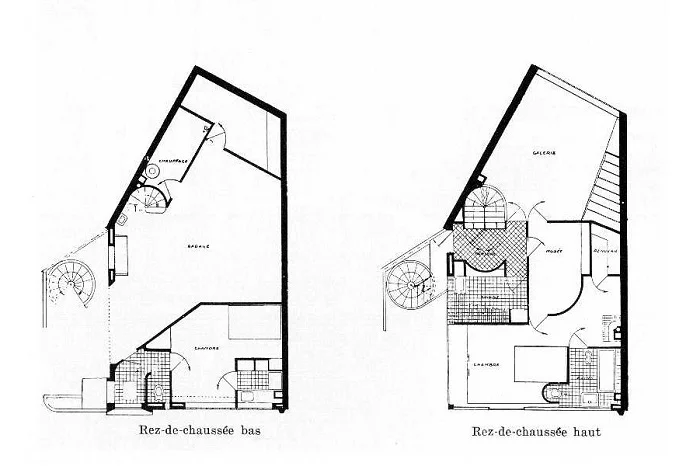 Le Corbusier Atelier Ozenfant, tecnne ©FLC