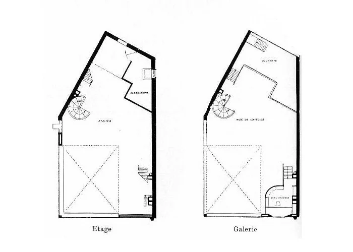 Le Corbusier Atelier Ozenfant, tecnne ©FLC