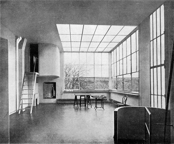 Le Corbusier Atelier Ozenfant, tecnne ©FLC