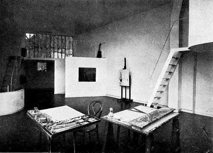 Le Corbusier Atelier Ozenfant, tecnne ©FLC