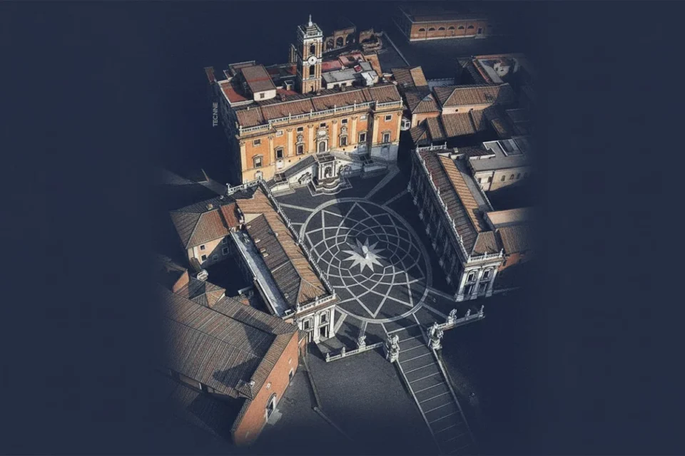 Miguel Angel, Piazza del Campidoglio vista aerea