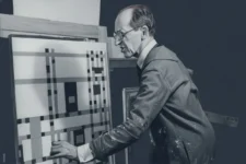 Piet Mondrian en su estudio parisino