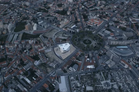 Rem Koolhaas OMA, Casa da Musica Oporto vista de conjunto