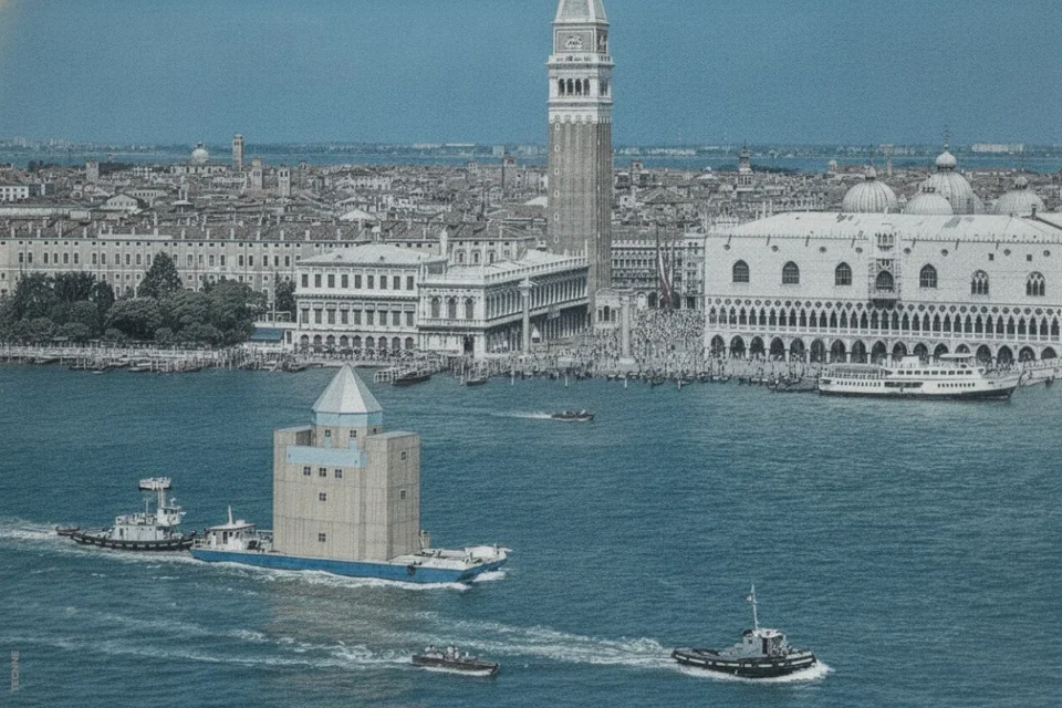 Aldo Rossi Teatro del Mundo en Venecia